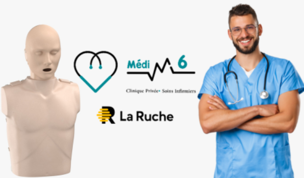 Kit De Premiers Secours RCR - Masque Avec Valve, Gants, Lingettes Alcool - Date Expiration 08/2025